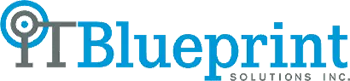Grey and Blue ITBlueprint Logo