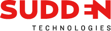 Red and Black Sudden Technologies Logo